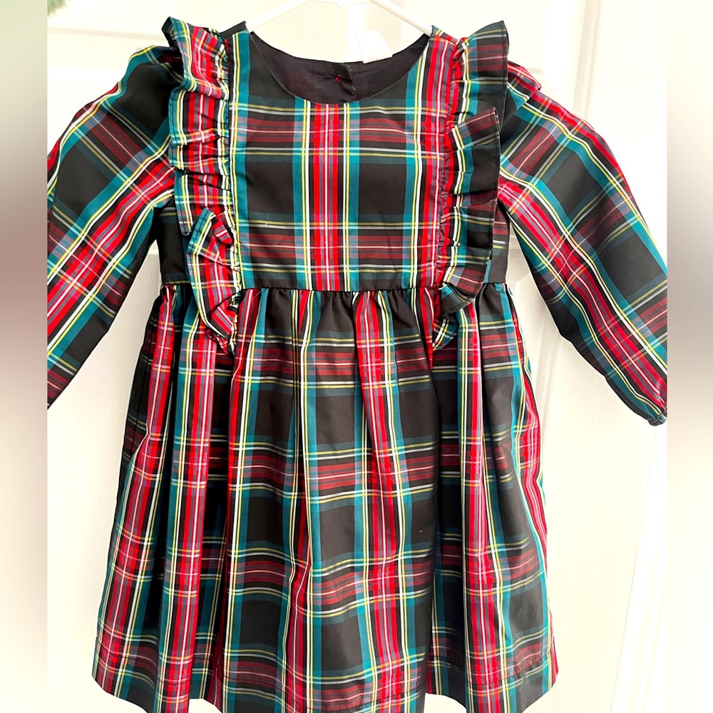 Gap Girls Plaid Holiday Dress Size: 4T